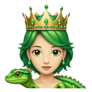 Lizard queen and lizard king  sticker