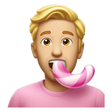 Double taste bubble gum sticker