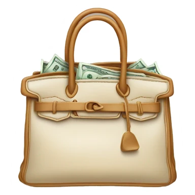 Birkin bag filled with money  sticker