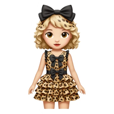 Leopard lolita dress, only dress sticker