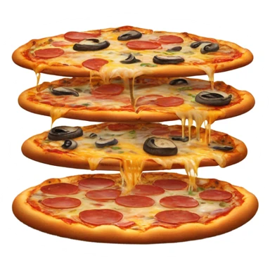 pile of pizza sticker