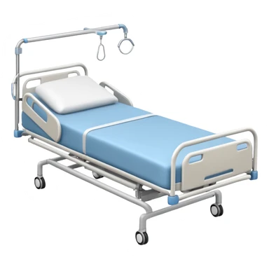 Create a hospital bed taken from a top angle sticker