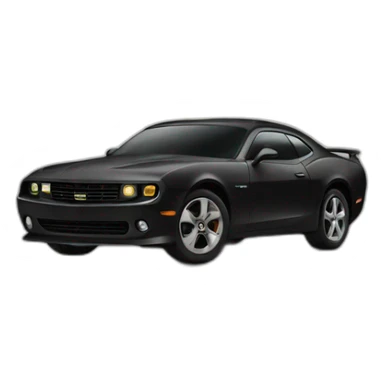 Black Car with lightning sticker