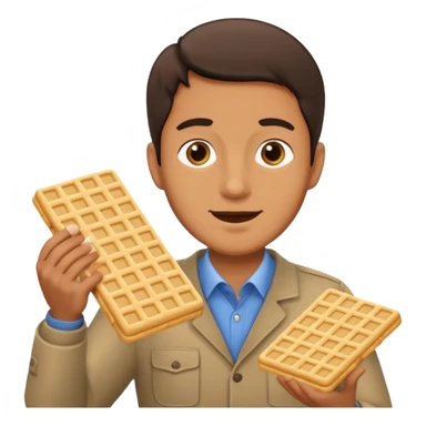 A mam delivering wafers fast sticker