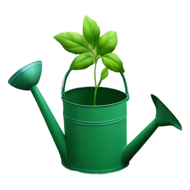 seed on the ground being watered by a watering can sticker