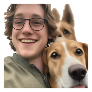 Josh Allen with Dog sticker