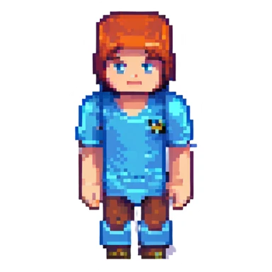 Minecraft avatar doing a 'gyatt' pose, pixel art, blocky and funny, no text sticker
