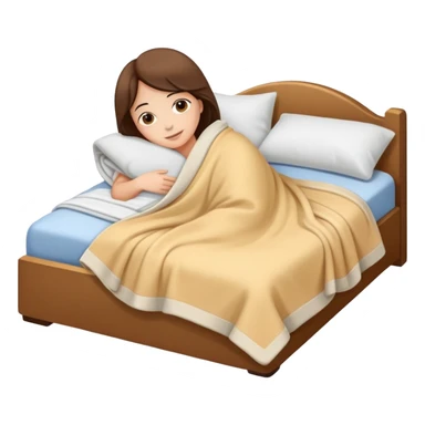 Laying in bed  sticker