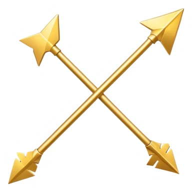 two arrows with stars sticker