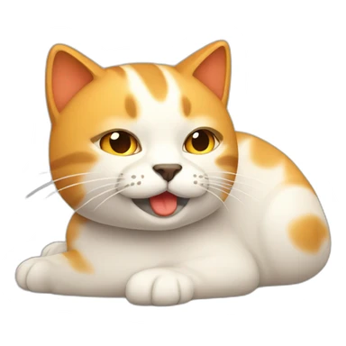 Gato con calor  sticker