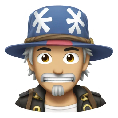 Chopper from one piece sticker