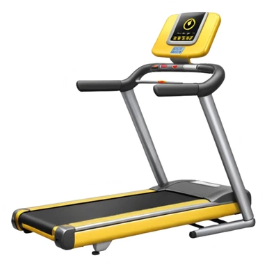 yellow treadmill sticker