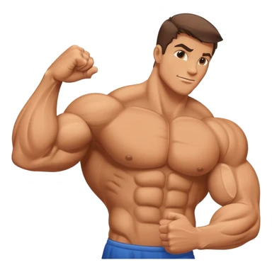 Muscle flex sticker