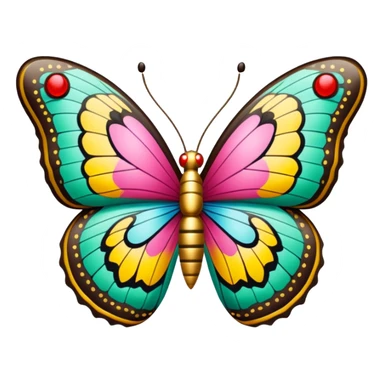 Gucci monogram butterfly sticker