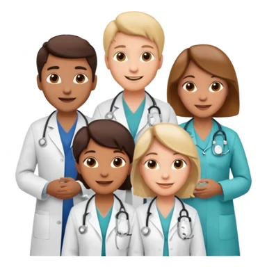 5 doctor staff sticker