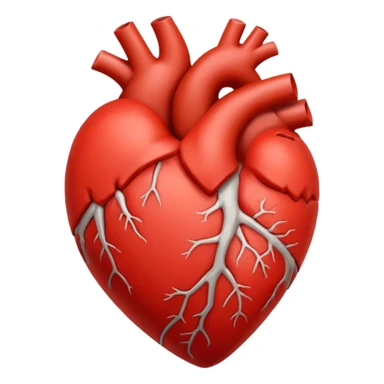 red beating heart sticker