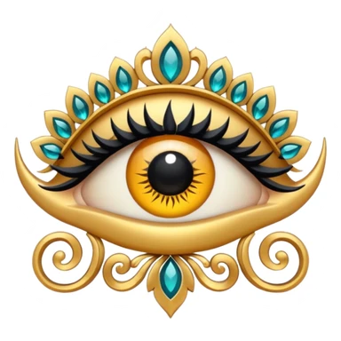 Make a logo with a lash side in the Iranian style and make the logo cool. sticker