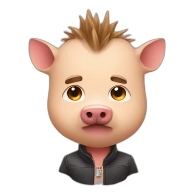 headhog kisses sticker