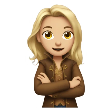 Girl version of rumplestiltskin sticker
