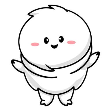 happy cheerful character sticker