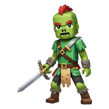 Minecraft chicken jockey zombie on top sticker