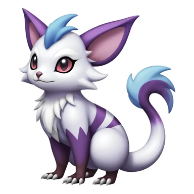 ShinyFurret-Absol-Noibat-Noivern-Hybrid (Full body) sticker