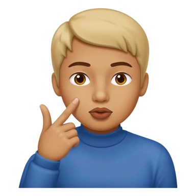 un banco y una persona haciendo gesto de silencio sticker