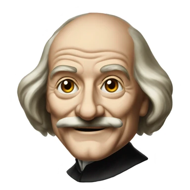thomas hobbes, portrait by John Michael Wright sticker