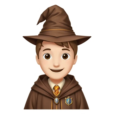 créer moi un emoji de moi en magicien de l'ecole de pouddlard sticker