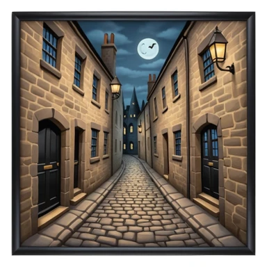 Knockturn alley harry potter style sticker