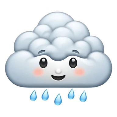 rainy clouds sticker