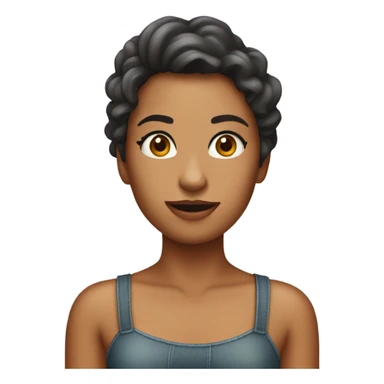 Una chica lavándose la cara sticker