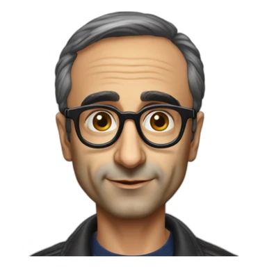 Eric Zemmour avec des lunettes de soleil sticker