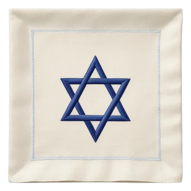 napkin with jewish star sticker