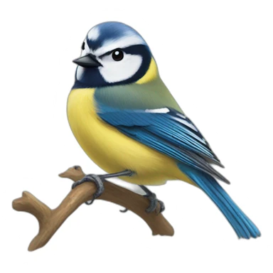 Blue tit sticker
