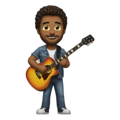 Ed Maverick with his guitar sticker