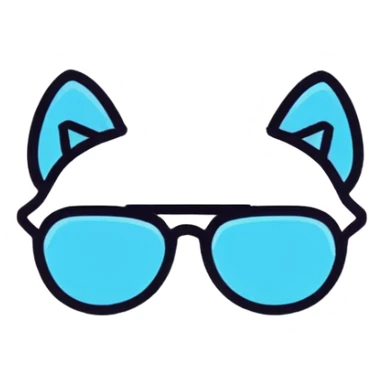 Stitch with sunglasses  sticker