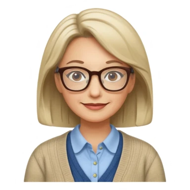 middle aged, The wise librarian sticker