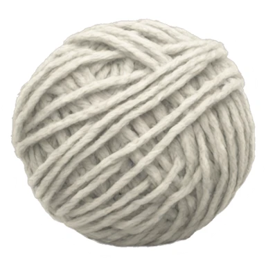 Plain Ball of yarn with a loose end sticker