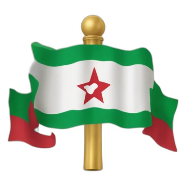 Drapeau algérien et marocain sticker
