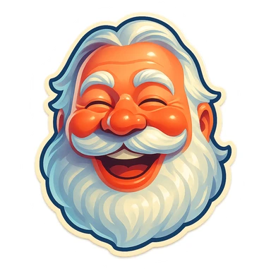 A face displaying a joy emotion. sticker