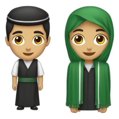 Palestine et algerie sticker