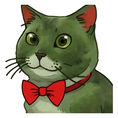 Fluffy tortie cat sticker