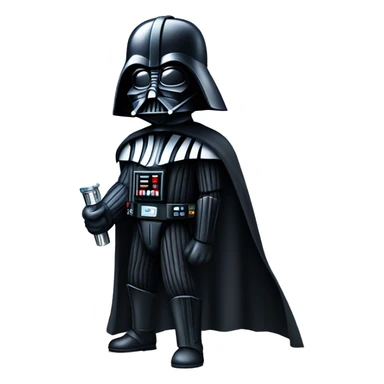 darth vader with lightsaber sticker