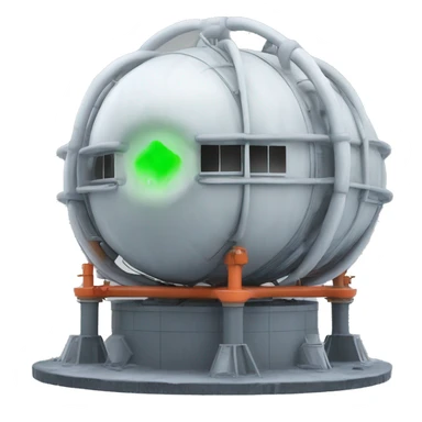 generate a image of antarctica energy core facility sticker