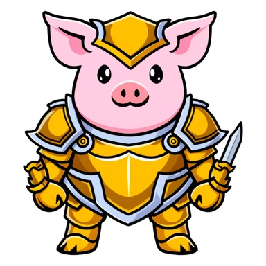 Minecraft Piglin sticker
