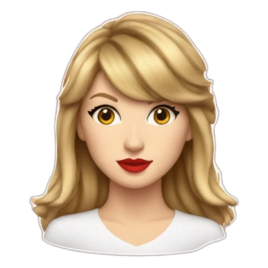 Red Taylor Swift sticker