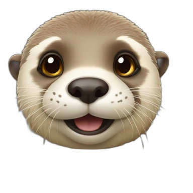 Loutre sur un mouton sticker