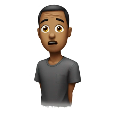 side eye with a shocked face sticker