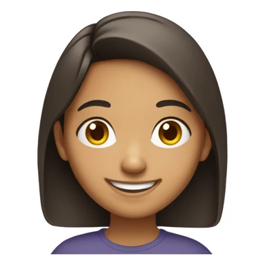 smiling mixed hispanic girl sticker